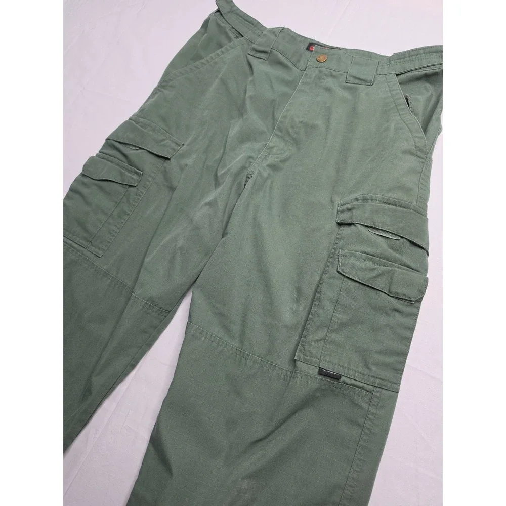 Tru-Spec Cargo Pants Men's 30x30 Olive Green Cotton Ripstop Straight Leg Hiking